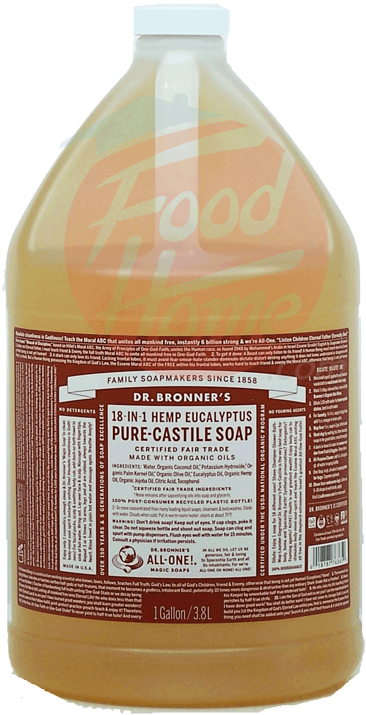 Dr. Bronner's Magic Family Soapmakers 18-in-1 hemp eucalyptus pure-castile soap Full-Size Picture